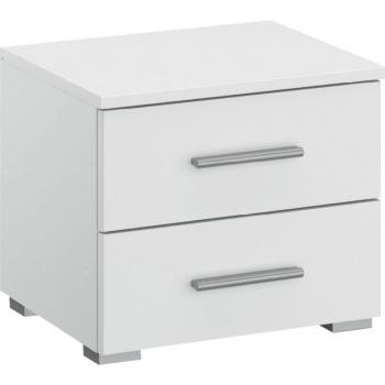 Nachtkommode RAUCH Base, elegantes Design in Weiß