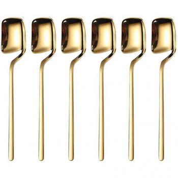 Cucharas de café Espresso, acero inoxidable, 6 unidades de 5,6 pulgadas