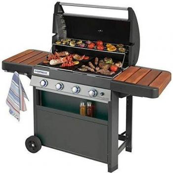 Barbecue a Gas Campingaz 4 Series con Piano di Cottura in Ghisa