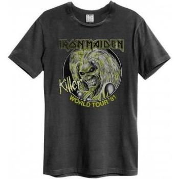 Maglietta unisex amplificata Killer World Tour '81 Iron Maiden L