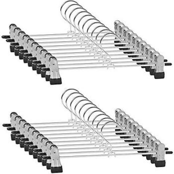 WEIDMAX Adjustable Skirt Hangers 20 Pcs