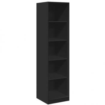Schwarzer Kleiderschrank 50x50x200 cm Holzwerkstoff
