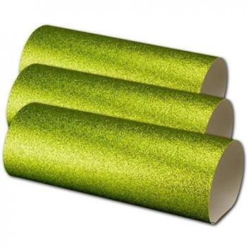 Selbstklebendes Limettenglitzersheet von Artoz – 25x, DIN A4