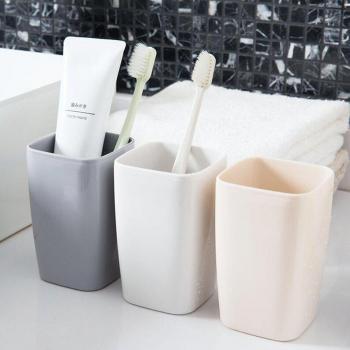 Bathroom Set with Eco-friendly Toothbrush Holder and Thick Cup