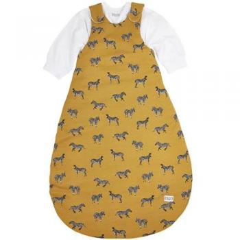 Meyco Babyschlafsack Zebra Animal Honey Gold (1 tlg), 50/56