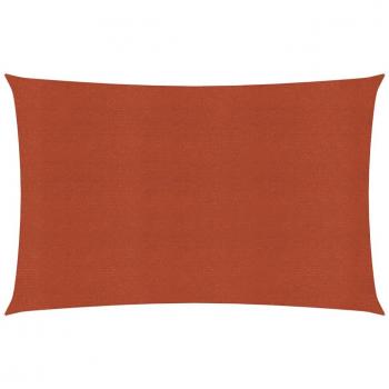Toldo de vela HDPE 160 g/m² 2x4 m terracota