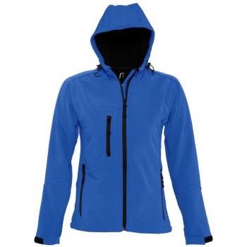 XL Royal Blue Women's Hoodie Soft Shell Jacket by Replay