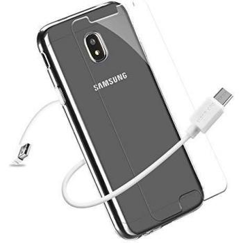 Cavo micro-USB bianco compatibile con Samsung SM-J330 Galaxy J3 (2017)