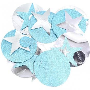 Runde Spiegelpapier-Girlande für Hochzeiten