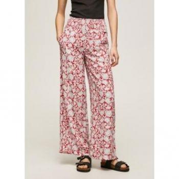 Jean Ancho Birdy con Motivo Floral en Colores Vivos Mujer Pepe Jeans