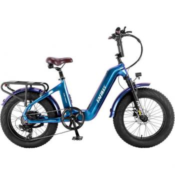 FREES F20 Master E-bike Blu 20x4 500W 25km/h Trazione posteriore 48V 22,5Ah Batteria 140‑160 km Raggio blu