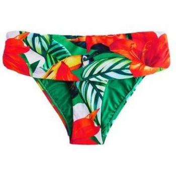 Bas de bikini Rouge/Vert Tropical Next 36