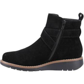 Lyra Black Suede Winter Ankle Boots – Hush Puppies Women