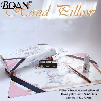 Nail Art Table Hand Pillow with PU Leather