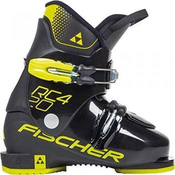 Fischer RC4 20 JR Thermoshape Kinderskischuh, Unisex, schwarz/gelb, 20.5