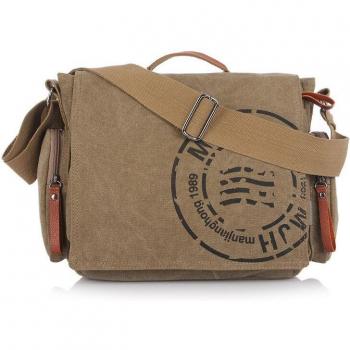 Versatile Canvas Messenger Bag for School