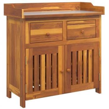 Armoire de jardin en acacia marron 78 x 36,5 x 78 cm