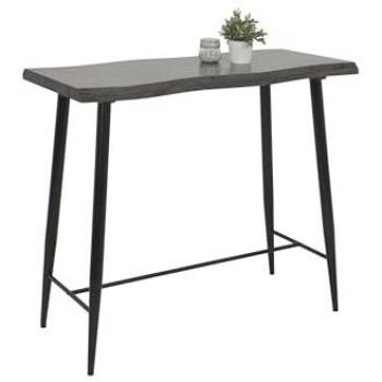 Bartisch GABI, Baumkantentisch 120 cm, Industrial Design
