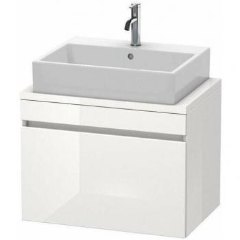 DURAVIT DuraStyle Unterschrank für Konsolenwaschbecken – 70 × 47,8 cm, Nussbaum Dunkel/Weiß Matt, 1 Schublade