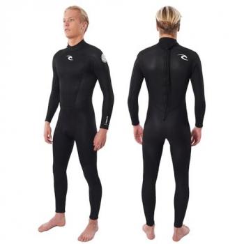 Rip Curl Omega 5/3 Neoprenanzug Schwarz mit Rückenverschluss