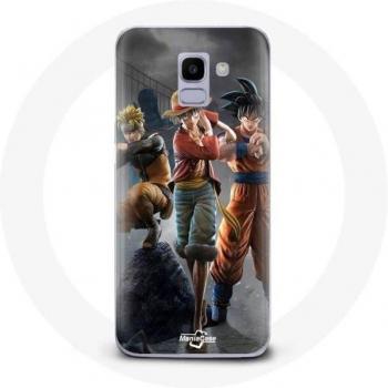 Cover Samsung J6 2018 Animazione Manga One Piece Dragon Ball Z Sangoku
