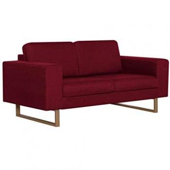 VinoRed Pair Sofa – Soft Fabric Edition