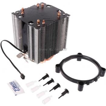 130W CPU Cooler with 4 Heatpipes and Thermal Grease for Intel LGA2011/AMD AM2