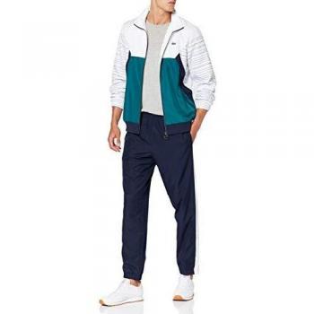 Lacoste Sport Herren Wh8648 Trainingsanzug, Weiß (Blanc/Marine-Lierre-Marin 2dg), X-Small