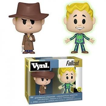 VYNL Fallout 2‑Pack: Adamantium und Mysterious Stranger – 10 cm Vinylfiguren