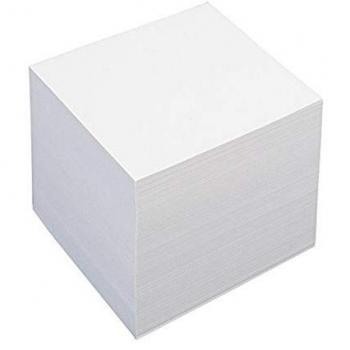 Cube Bloc Note Unis 90 × 90 mm Blanc – König & Ebhardt 8600999