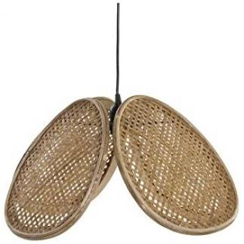 Suspension en rotin Wadiga 50×50×25 cm – finition marron