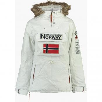 Boomerang Parka Noruega para Mujer con Diseño Geográfico