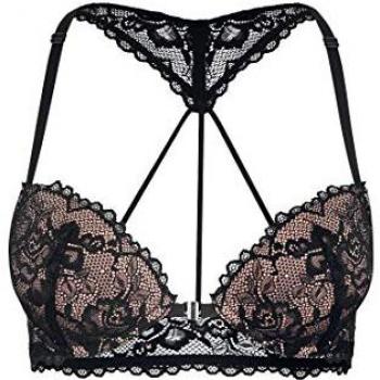 LASCANA Push-up-BH, sexy Dessous mit Spitzenrücken