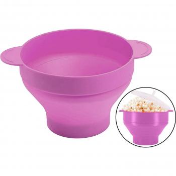 Microwave Safe Silicone Popcorn Bowl