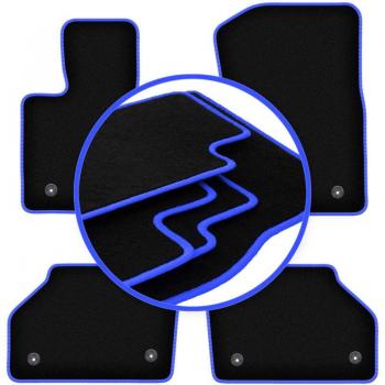 Tapis automobile Carlux-Bleu pour BMW X4 F26 (2014-2018)