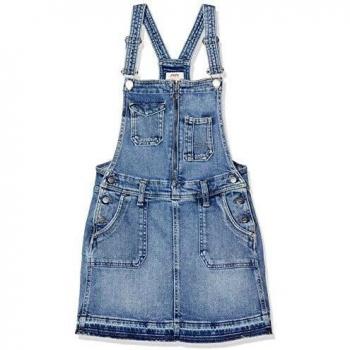 Pepe Jeans Kaia Worker Vestido para Niñas, Talla 10Y/140, Azul