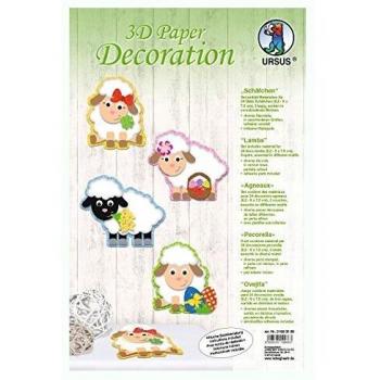 3D Deko Set 'Schäfchen' für 24 Deko-Schäfchen