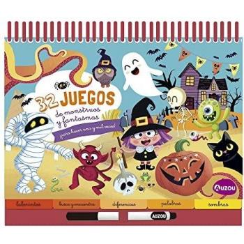 Bloc de anillas grande. 32 juegos de monstruos y fantasmas ¡para hacer una y mil veces!