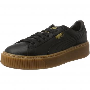 PUMA Basket Platform Core, Zapatillas Mujer, Negro Black Black, 40 EU
