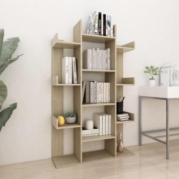 Vidaxl Estantería de aglomerado color roble Sonoma 86x25,5x140 cm 557396