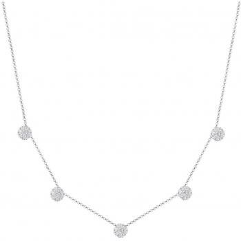 Geometrische Kugel‑Halskette „Elli“ – 925 Sterling Silber, Blumenthema