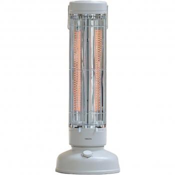 Aquecedor con diseño retro, infrarrojo de largo alcance, punto amplio, balanceo automático, 800 W, blanco Yamazen