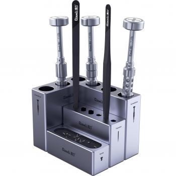 Tote Box Qianli – Contenant Modulable en Aluminium avec Outils de Pincettes et Tournevis
