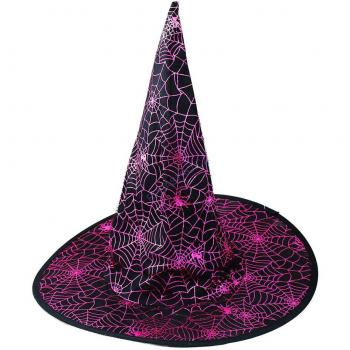 Cappello Halloween ragnatela viola per bambini