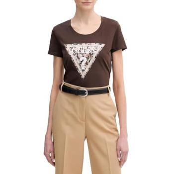 Brown XL Women's Print Shirt