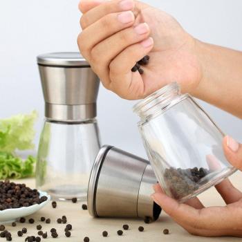 Triple‑Grade Stainless Grinder Duo – Manual Salt, Pepper, and Spice Shakers