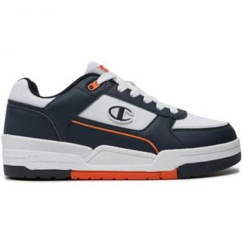 Scarpe Sneakers Champion UOMO Heritage Blu Bianco Arancione