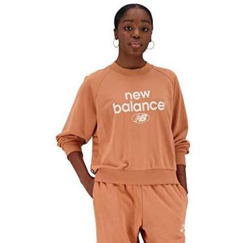 Sweat-shirt New Balance ESSENTIALS GRAPHIC CREW FRENCH TERRY FLEECE SWEATSHIRT Orange EU L