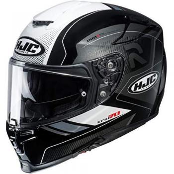 Casco HJC RPHA70 Coptic, Negro y Blanco, Talla L