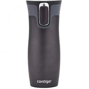 Contigo Thermobecher West Loop, 470 ml, Edelstahl, 100% dicht, für heiße und kalte Getränke